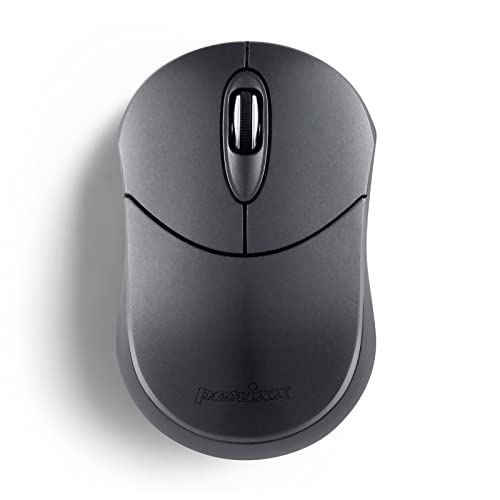 Perixx ペリックス PERIMICE-802IN マウス ワイヤレス Bluetooth - ポータブル デザイン - Windows/iOS/Android/PC/ラップトップ/タブレット/スマートフォンに応 グラファイド