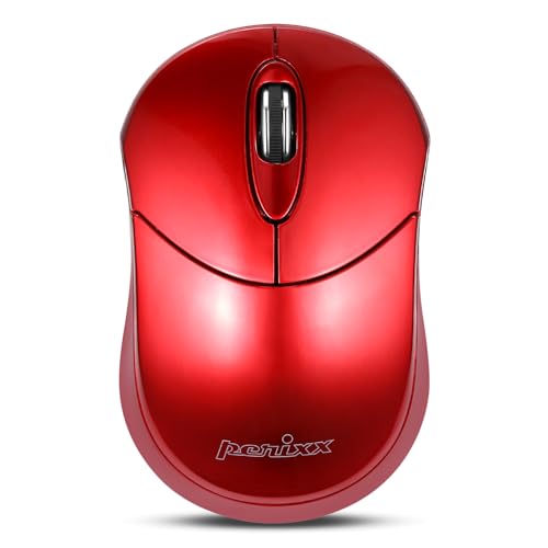 Perixx ペリックス PERIMICE-802PK ワイヤレス Bluetooth マウス - ポータブル デザイン - Windows/iOS/Android/PC/ラップトップ/タブレット/スマートフォン対応 - ピンク