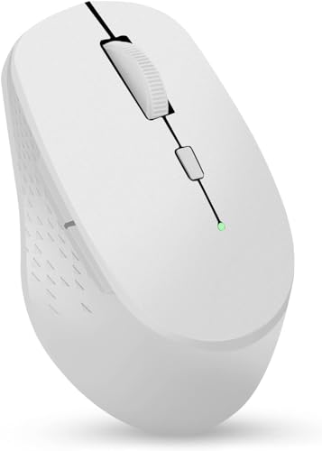 RAPOO M300 マウス 無線 ワイヤレス Bluetooth 静音 2400DPI USBレシーバー付き 光学式 電池寿命最大12ケ月 Windows/Mac OS/iPad/Chrome/Laptop/PC対応 ホワイト