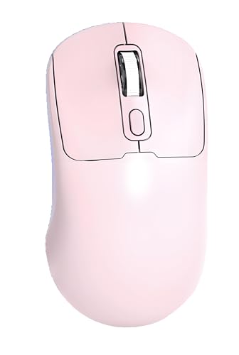 XINGEJU ワイヤレスマウス Bluetooth5.2+2.4G 充電式 静音 3段階DPI調整 軽量 省電力 人間工学 Office/ゲーム向け PC/MAC/Windows/Android/ノートパソコン/タブレット/スマホ用 (パープル) HCCM0888R