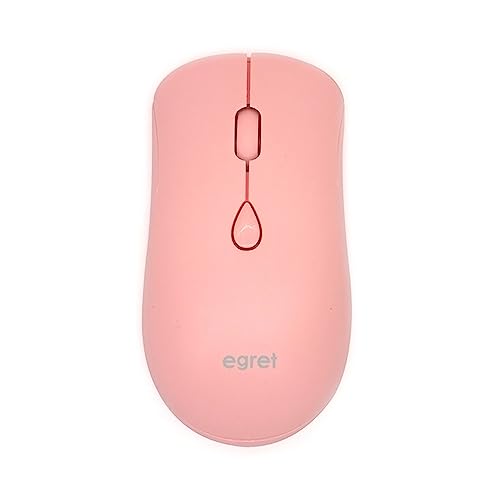egret Bluetooth＆2.4G、充電式静音ワイヤレスマウス、2台PC対応、3段DPI、かわいい、おしゃれ、ピンク、軽量、 EGRET SweetiE (いちごオレ） EM23-S3
