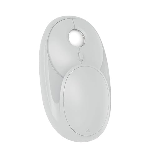 Dongguan Yidian Electronic Technology Co.,LTD Bluetooth マウス、2.4G ワイヤレス マウス デュアル モード (Bluetooth 5.0+USB)、USB レシーバー付きコンピューター マウス ワイヤレス、人間工学に基づいたマウス ラップトップ、iPad、MacOS、PC、Windows、Android と互換性あり (カラー) 女の子用ミラー付き (White) YD560