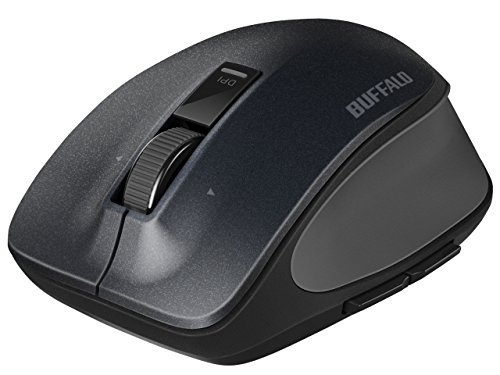 バッファロー BUFFALO バッファロー 無線BlueLEDプレミアムフィットマウス Mサイズ ブラック(BSMBW500MBK)