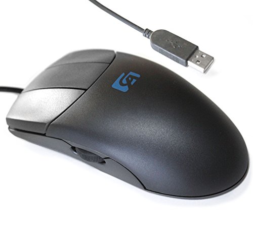[ノーブランド] 3ボタン 有線 マウス サイドスクロール 3DCG CAD用 簡易包装 CGT3MScroll