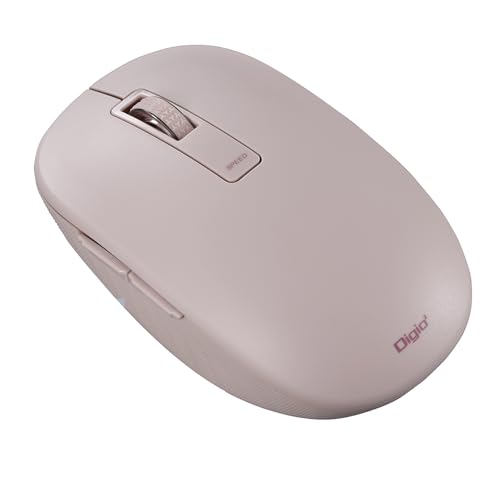 ナカバヤシ Digio2 Bluetooth 静音 5ボタン BlueLED マウス 高さを抑えたフォルム ピンク Z0195