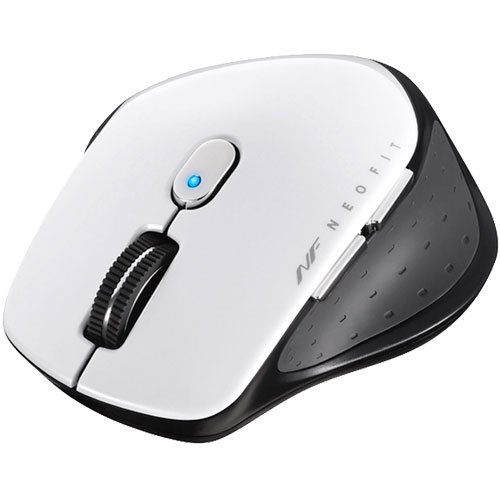 バッファロー BUFFALO バッファロー 無線 BlueLED 5ボタン ネオフィットマウス Sサイズ ホワイト(BSMBW510SWH)