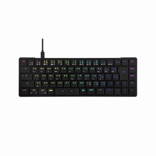BAROCCOMiSTEL Barocco Mistel AirOne Pro 超薄型 キーボード 日本語JIS配列 VIA アルミ削りだし ウルトラロープロファイル Cherry MX クリッキー 13.7mm ML-MD68PRO-J-CL/BK