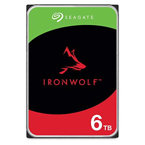 シーゲイト 【Amazon.co.jp限定】Seagate 内蔵 HDD ハードディスク 6TB NAS向け 24時間365日 3年保証 データ復旧3年付 CMR Ironwolf 国内正規代理店品 エコパッケージ ST6000VN006/EC