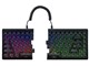 MISTEL ミステル MD770 RGB エルゴノミック メカニカルキーボード 左右分離型 (英語配列/赤軸) ML-MD770R-U-RD/BK