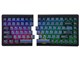MISTEL ミステル MD770 RGB BT エルゴノミック メカニカルキーボード 左右分離型 (英語配列/赤軸) ML-MD770RBT-U-RD/BK