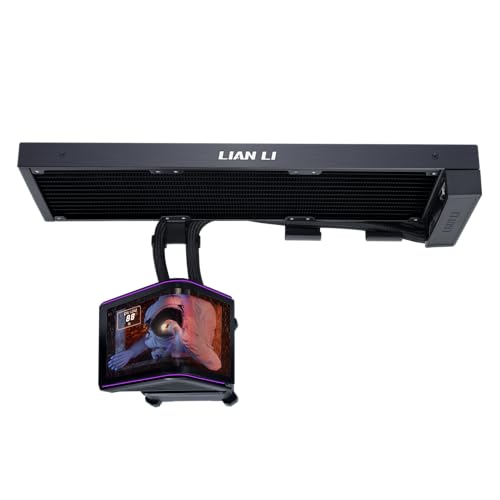 Lian Li LIANLI 水冷システム HydroShift II OLED Curved 360 Fanless ブラック 6.67インチカーブディスプレイ搭載 サイドマウント設計 ファンなし 日本正規代理店品 GHS2OLDC36NB
