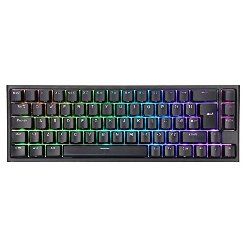 Septpenta Wired Mechanical Keyboards, 68 Keys USB Type C Connection Compact Gaming Keyboard, Fast Stable Transmission Dynamic RGB Backlit for Win System for OS X System for Computer Septpentaqs80zi9dxk