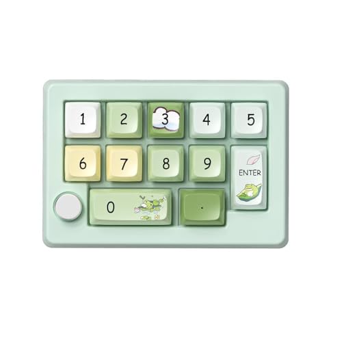 KIEHUA 3つのモードを備えたワイヤレス、ホットスワップ対応マクロ定義RGBゲーミングメカニカルキーボード、ジョイスティック、プログラム可能なRGBマクロ、コンピューターアクセサリ (ライトグリーン)
