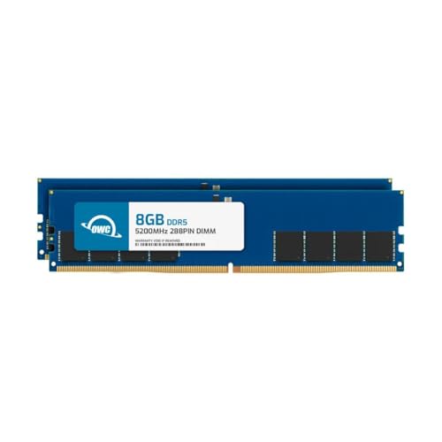 OWC 16GB (2x8GB) DDR5 5200 PC5-41600 CL42 1Rx8 288ピン 1.1V ノンECCアンバッファード DIMM メモリ RAMモジュール アップグレードキット HP OMEN 40L GT21-2100t 45L GT22-1000m 45L GT222に対応 -14700 se 45L GT22-2000t。 OWC5U2D51R8016P-C111-SF