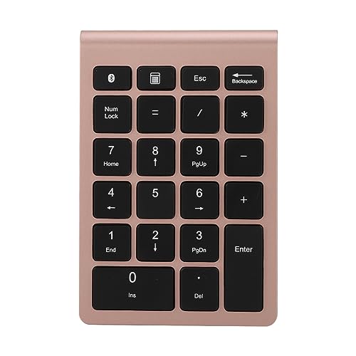 Ailgely BT304 22キー テンキー ワイヤレス ミニキーボード 5.0対応 人間工学に基づいたデザイン 長いバッテリー寿命 [オフィスと家庭] (ローズゴールド) Aiao9qztf2pb-14