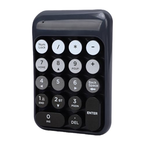 Generic ワイヤレスナンバーパッド、18キー2.4Gかわいいカラフルなテンキーパッドテンポータブル財務会計数字ボード拡張PCラップトップデスクトノートブック用 (黒) Generic0dw4z1q6nv-11