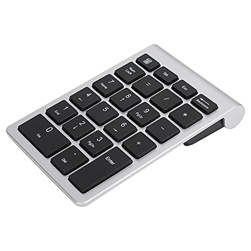 GOWENIC 22 キーワイヤレス USB テンキーパッド、2.4 GHz ミニテンパッド、シザースイッチキャップデザイン、マルチシステム互換性 (シルバーブラック) GOg4zcvptmy7-11