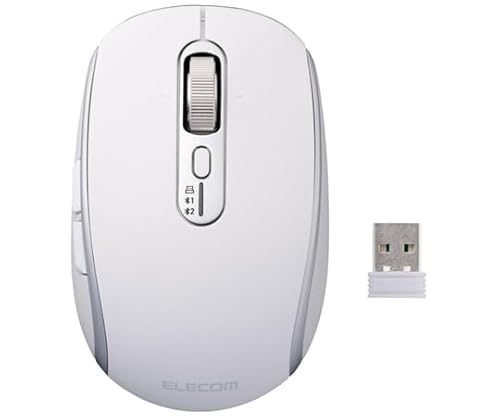 ELECOM 【お取り寄せ】エレコム マウス マルチ接続 充電式 8ボタン ホワイト M-PN10MBMSWH