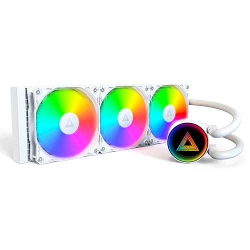 Montech オールインワン 水冷 CPUクーラー 360mm ARGB ホワイト 【国内正規代理店品】 LightFlow ARGB 360(W) LightFlow ARGB 360 White