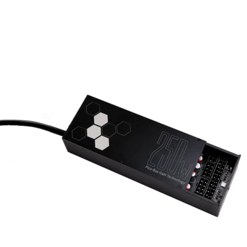 Eeskvrebuz BOX ウルトラスリム 250W GaN ATX 電源モジュール、DC-ATX アルミ合金シェル ロボットスイッチング電源 ODNVI-3613