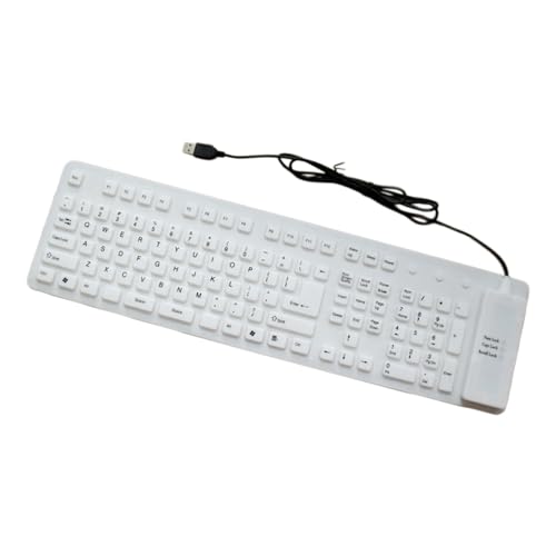 Leimezsty フルサイズ 109 シリコンキーボード軽量省スペース設計旅行や仕事に最適プラグアンドプレイ USB キーボード
