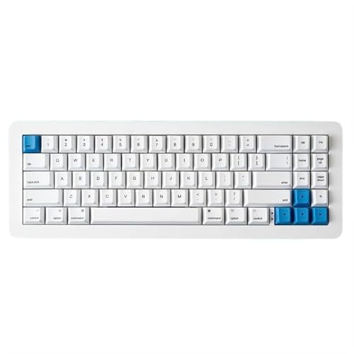 Apos WhiteFox Eclipse ワイヤレス メカニカル キーボード 2モード USB-C/Bluetooth アルミニウム ハイ/ロー プロファイル ホットスワップ可能 カスタムキーボード プリルブ リニアスイッチ RGB バックライト付きコンピューターキーボード Mac/PC用