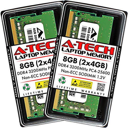 A-Tech 8GB キット (2x4GB) RAM Acer Predator Triton 500 SE PT516-51s ゲーミングノートパソコン用 | DDR4 3200MHz PC4-25600 SODIMM 1.2V 260ピン ノンECC SO-DIMM メモリアップグレード