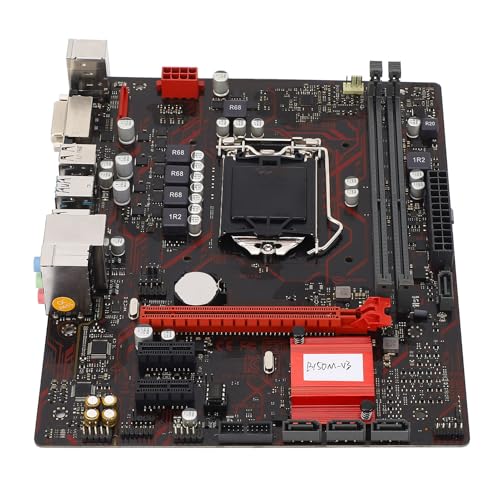Wisoqu M ATX デスクトップマザーボード PCI E 3.0 LGA 1151 CPUスロット ダブルDDR4 メモリーマザーボード DVIインターフェース付き Core i7 i5 i3 Pentium Celeron 14nm CPU用 B150M-V3