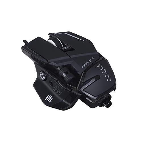 Mad Catz ゲーミングマウス R.A.T.6+ 有線光学式ゲーミングマウス MR04DCINBL000-0 ブラック