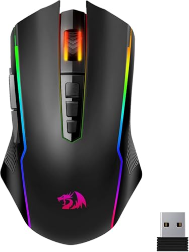 REDRAGON M914P-RGB-KS Bluetooth/2.4GHz無線/有線 3モード対応 12000DPI ゲーミングマウス ブラック