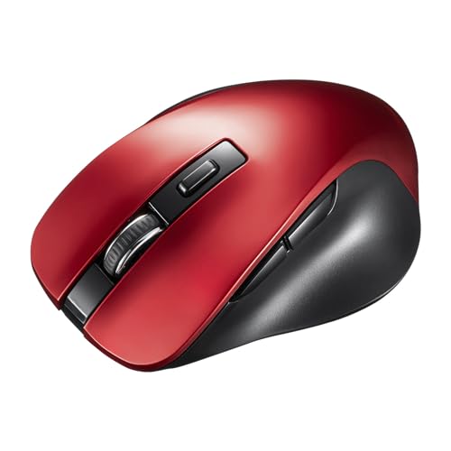 SANWA SUPPLY おすすめ 寒さ 対策 プレゼント 人気 贈り物 冬 ギフト 定番 手土産 卒業 入学 引越 サンワサプライ BluetoothブルーLEDマウス(5ボタン) レッド MA-BB518R 関連（パソコン スマホ 他 周辺機器 モニタ パッド ゲーミング プリンター 保護 外付け タブレット