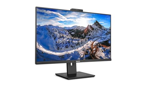 Philips フィリップス 326P1H 32インチ QHDモニター 75Hz 4ms IPS USB-C ドック ウェブカメラ スピーカー 高さ調整 3840 x 2160 350cd/m² HDMI DisplayPort USB-C USB 3.1 326P1H/00