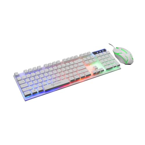 HEMLBOYW 104Key コードキーボードセット 3 色バックライト付きメカニカルスタイル USB インターフェース仕事と遊び用メカニカルスタイルゲーミングキーボード