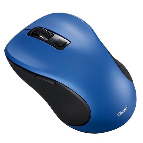 ナカバヤシ Digio2 Bluetooth 静音 5ボタンBlueLED マウス ブルー Z0176