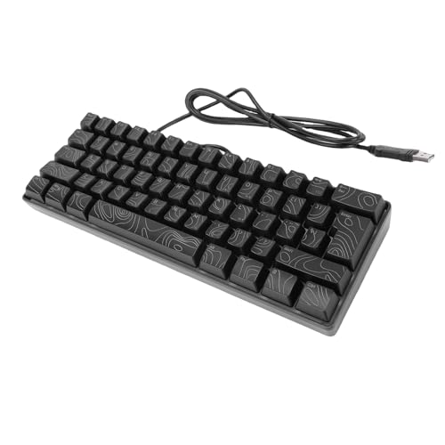 Atyhao 61キーRGBメカニカルゲーミングキーボード 60%コンパクト有線ボード アンチゴースト搭載 RGBバックライト付き タイピングとゲーム用 (黒) At7q5gmn0etr-11