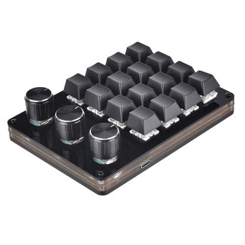Jazuaiao 16 プログラマブル キーボード メカニカル ゲーミング キーボード 3 キーパッド ホット スワップ ゲーミング