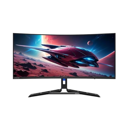Lenovo Legion R34w-30 34インチ クラス UW-QHD カーブ スクリーン ゲーミング LED モニター - 21:9 - レイヴン ブラック