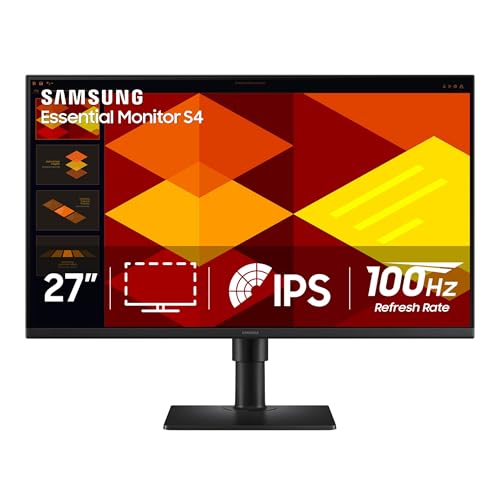 サムスン Samsung 27インチ (S40GD) ボーダーレスビジネスモニター IPSパネル付き 100Hzリフレッシュレート、アイセーバーモード、人間工学デザイン、ゲームピクチャーモード、LS27D402GANXGO