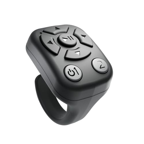 リングマウス bluetooth ワイヤレス 自撮り/読書/音楽/動画 指先 tiktok kindle 充電式 シャッター ミニ コードレス スマホ用マウス 超小型 軽量 省電力 待機時間15日 コンパクト android/IOS対応 (ブラック) JWCM0831R