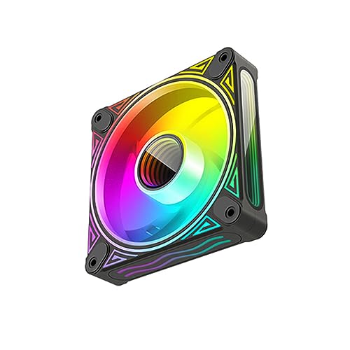 Jazuaiao 120 ミリメートル ARGB ファン冷却ファンデスクトップコンピュータ 5V 3Pin 同期 PWM CPU 冷却照明ラジエータークーラー同期