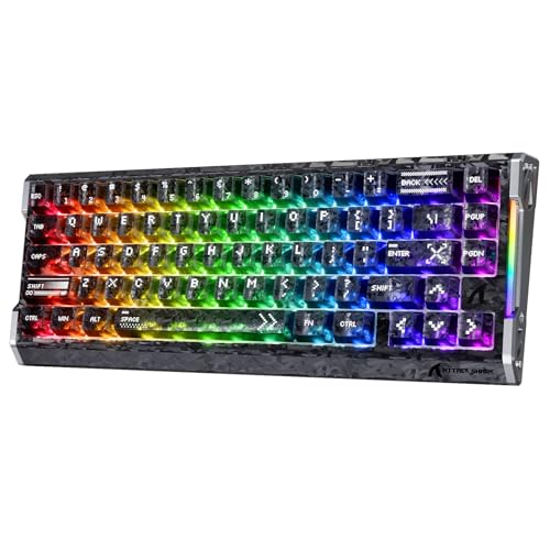 ATTACK SHARK R68HE ラピットトリガー ゲーミングキーボード 8000Hz対応 RT0.005mm（Ice）