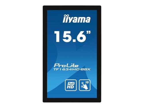 iiyama 15.6インチ プロライト タッチスクリーン モニター プロライト W126088449 (スクリーンモニター プロライト TF1634MC-B8X 15.6インチ (15.6) 450cd/m16:9 1920 x 1080ピクセル)