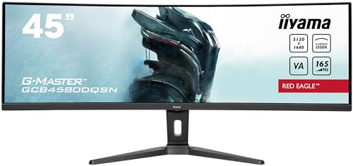 iiyama モニター 44インチ VA 5120x1440/165Hz 2H1DP1Type-C HAS GCB4580DQSN-B1