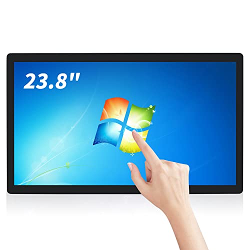TouchWo 23.8インチタッチスクリーンPCモニター、Intel i7、8GB RAM、512G SSD、16:9 FHD 1080P、Win-11 Pro、教室、会議、ゲーム用スマートボード、USB、VGA、HD-MIモニター。 TWTD238WD