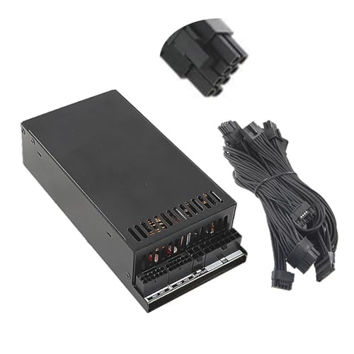 Jazuaiao メタル 700W 80Plus、ケーブル管理付きコンパクト 1U コンピュータ電源、完全モジュール式/サーバー構成電源