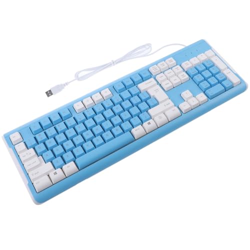 FRCOLOR 青色ABS素材採用の26キー非衝突設計ゲーミングキーボード 長時間使用可能耐久性に良いパソコン用キーボード ゲーム愛好者向けのコンパクト設計持ち運びにも便利なモデル QWJY1OI