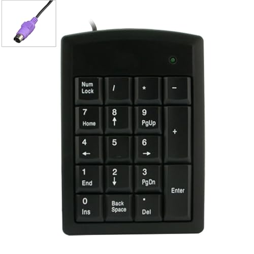 Gebraen 人間工学に基づいた有線数字キーボード 18 プラグプレイ数字キーパッド複数の OS オフィス銀行デスクトップ PC 旅行数字パッド