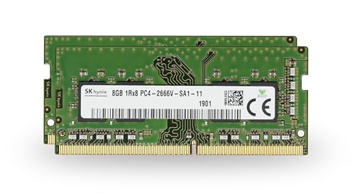 Adamanta 工場オリジナル 16GB (2x8GB) Dell Inspiron 5368 5370 5378 5468 5480 5565 5570 5575 5578 5578 5770 5775 ノートパソコン メモリ RAM アップグレード DDR4 2666MHz PC4-2130 0 SODIMM SN。 PF875VC/8G アダマンタ AM52SE11G64HY-SQ