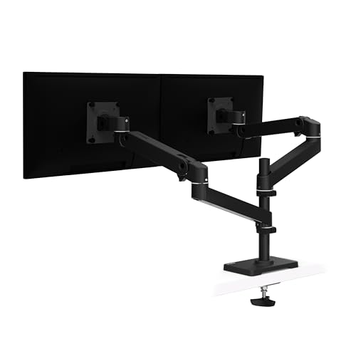 ERGOTRON 45-710-292 LX PRO デスクマウント モニターアーム デュアル 縦/横型 グロメット ブラック 24インチ(3.6〜2
