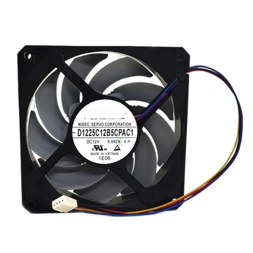 LALQPLFZ ファン D1225C12B5CPAC1 DC12V 0.092A 12025 12cm 4線冷却ファン